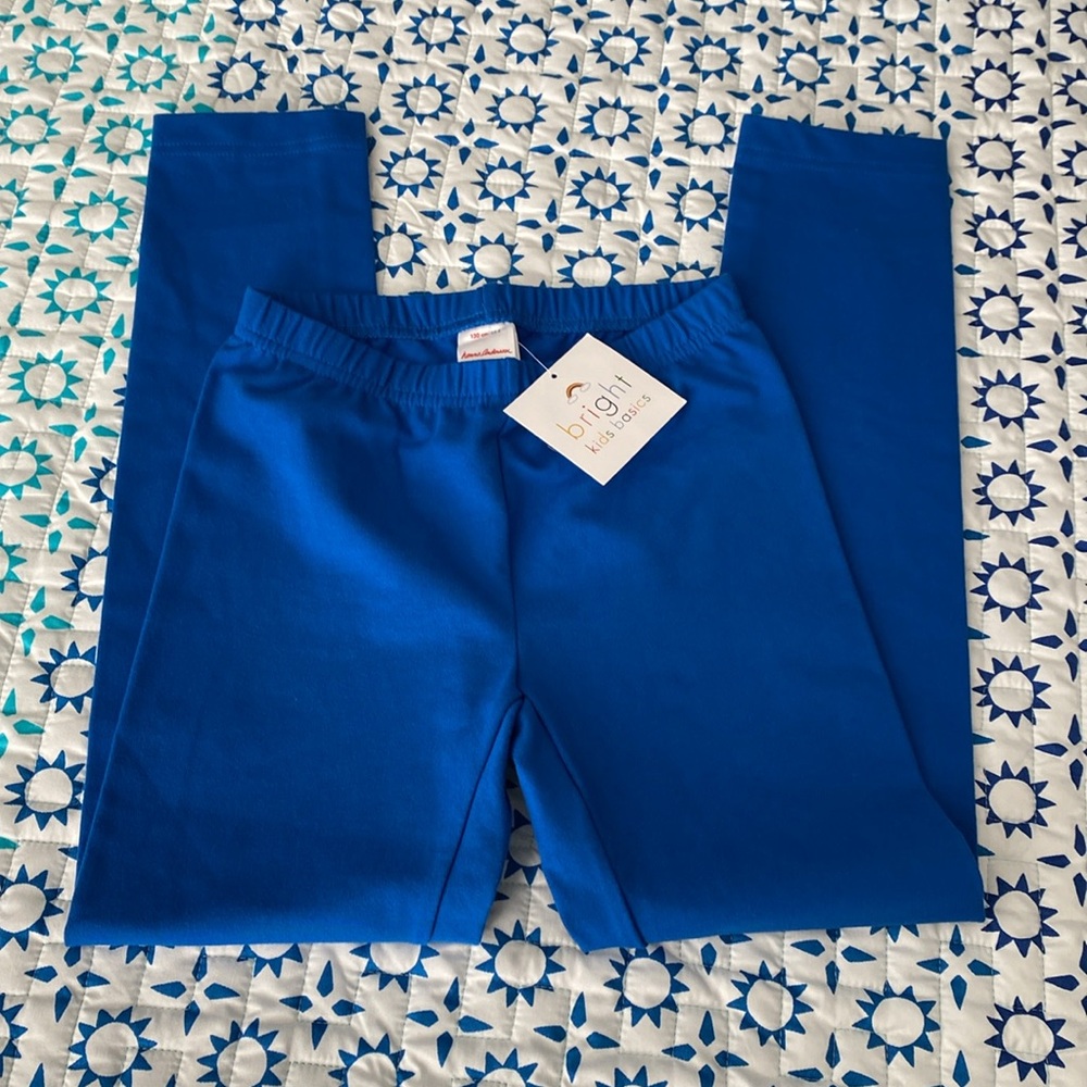 Hanna Anderson Blue Knit Tights NWT